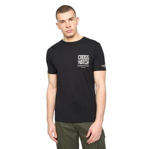 Crosshatch Mens Hoogan T-Shirt / Black